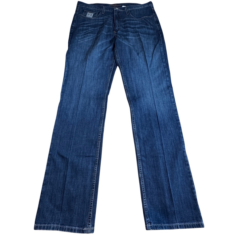 Cinch Straight Leg Dark Wash Western Jeans Men's Size 36x36 Blue Denim